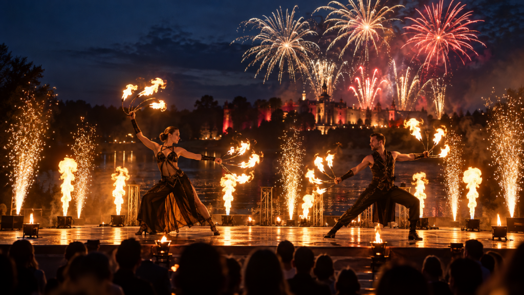 Beispielbild für Feuerartisten mit Pyroshow